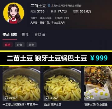 二苗土豆 狼牙土豆锅巴土豆商用教学技术配方