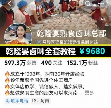 乾隆晏卤味全套教程 叫花鸡、铁板鸭、卤肉系列等经典菜系